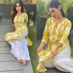 Kurti and on sale plazo design